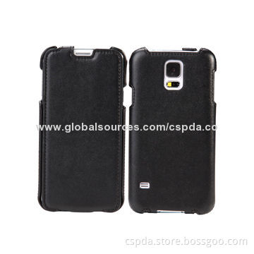 Flip PU Leather Cold Shape Cases for Samsung Galaxy S5, Different Colors are Available
